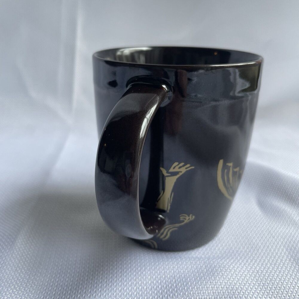 Starbucks Coffee Mug Siren Mermaid 2012 Anniversary Black Brown Gold 12oz - Picture 4 of 7